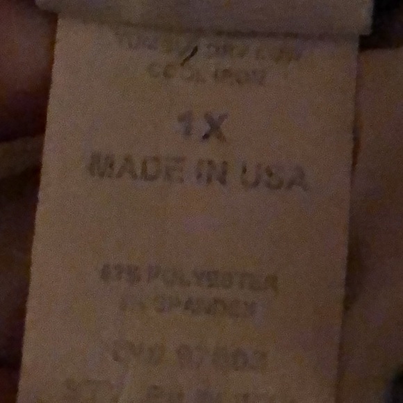 Newport black and white polka dot tunic top 1X - Picture 8 of 8